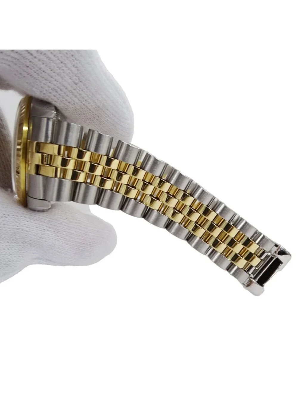 Rolex Datejust Number Watch Boys Automatic Winding at Stainless Steel Gold YG